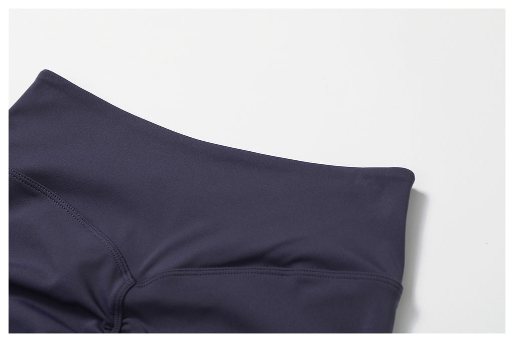 Seamless Workout Set for Women – Sculpting Short Sleeve Yoga & Running Outfit