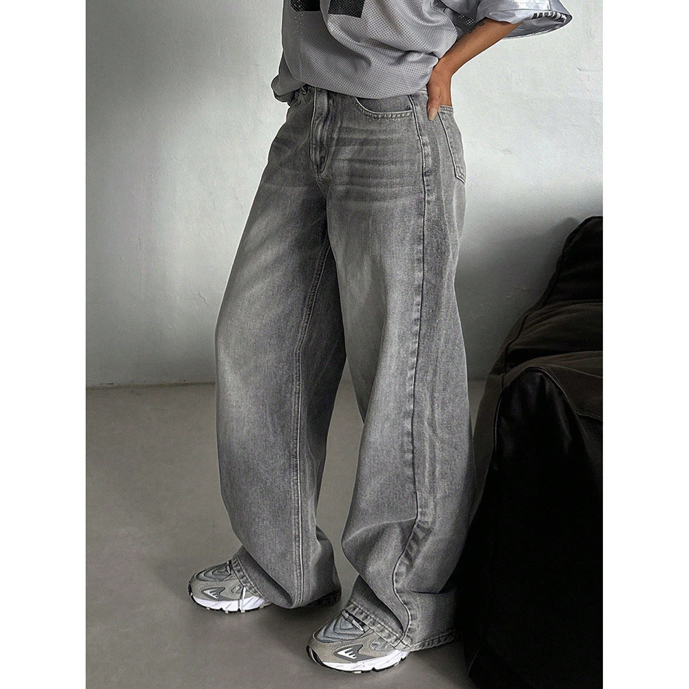 Loose Spring and Autumn Long High Waist Drooping Fashion Fashion Pants